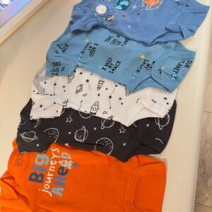 Gerber Kids One Pieces Bodysuits - Blue, Black, Orange